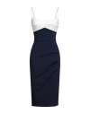 Chiara Boni La Petite Robe Woman Midi Dress Navy Size 4 Polyamide, Elastane In Blue