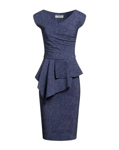 Chiara Boni La Petite Robe Woman Midi Dress Navy Size 4 Polyamide, Elastane In Navy Blue