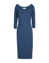 Chiara Boni La Petite Robe Woman Midi Dress Navy Size 8 Polyamide, Elastane In Blue