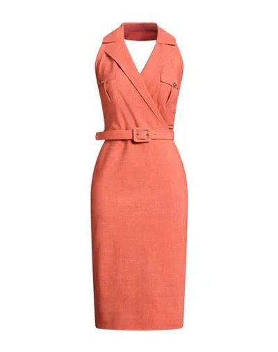 Chiara Boni La Petite Robe Woman Midi Dress Orange Size 2 Polyamide, Elastane