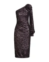 Chiara Boni La Petite Robe Woman Midi Dress Plum Size 6 Polyamide, Elastane In Black