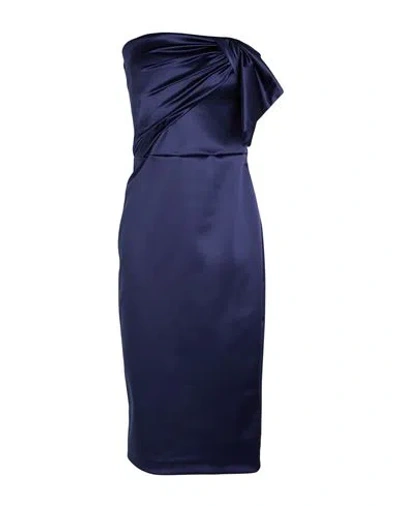 Chiara Boni La Petite Robe Woman Midi Dress Purple Size 10 Polyamide, Elastane In Blue