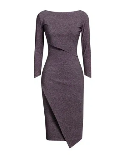 Chiara Boni La Petite Robe Woman Midi Dress Purple Size 2 Polyamide, Elastane