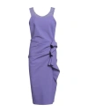 Chiara Boni La Petite Robe Woman Midi Dress Purple Size 8 Polyamide, Elastane In Blue