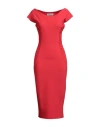 Chiara Boni La Petite Robe Woman Midi Dress Red Size 10 Polyamide, Elastane In Red