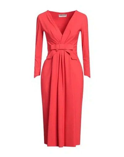 Chiara Boni La Petite Robe Woman Midi Dress Red Size 6 Polyamide, Elastane