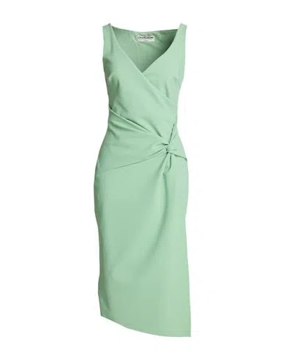 Chiara Boni La Petite Robe Woman Midi Dress Sage Green Size 4 Polyamide, Elastane