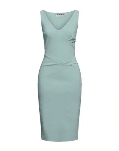 Chiara Boni La Petite Robe Woman Midi Dress Sage Green Size 4 Polyamide, Elastane