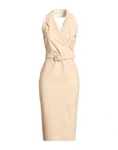 Chiara Boni La Petite Robe Woman Midi Dress Sand Size 4 Polyamide, Elastane In Beige