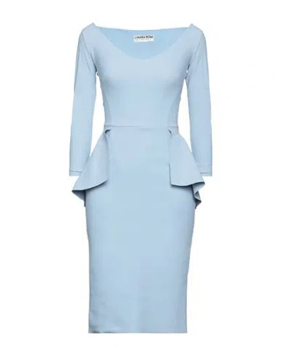 Chiara Boni La Petite Robe Woman Midi Dress Sky Blue Size 8 Polyamide, Elastane