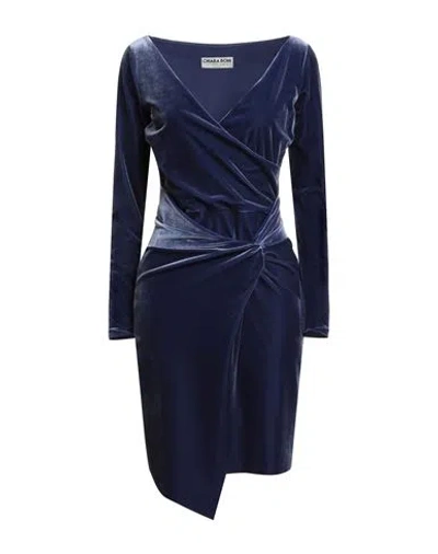 Chiara Boni La Petite Robe Woman Midi Dress Slate Blue Size 6 Polyester, Polyamide, Elastane