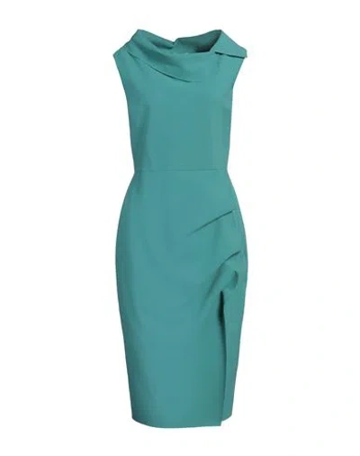 Chiara Boni La Petite Robe Woman Midi Dress Turquoise Size 10 Polyamide, Elastane In Blue