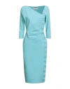 Chiara Boni La Petite Robe Woman Midi Dress Turquoise Size 10 Polyamide, Elastane In Blue