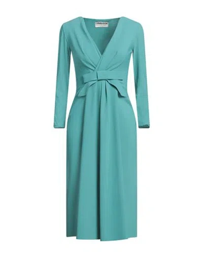Chiara Boni La Petite Robe Woman Midi Dress Turquoise Size 12 Polyimide, Elastane In Blue