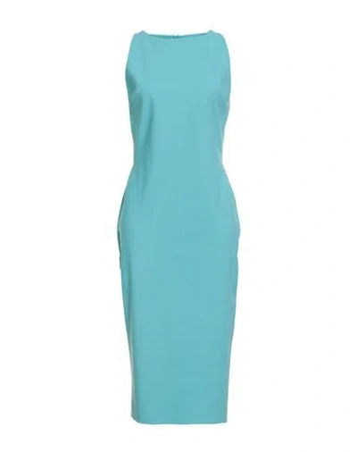 Chiara Boni La Petite Robe Woman Midi Dress Turquoise Size 8 Polyamide, Elastane In Blue