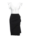 Shop Chiara Boni La Petite Robe Woman Midi Dress White Size 8 Polyamide, Elastane