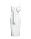 Chiara Boni La Petite Robe Woman Midi Dress White Size 4 Polyamide, Elastane