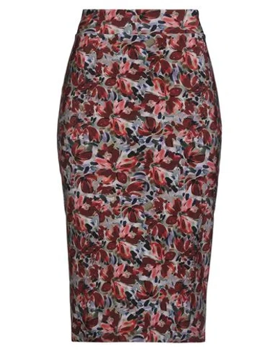 Chiara Boni La Petite Robe Woman Midi Skirt Brick Size 10 Polyamide, Elastane