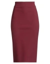 Chiara Boni La Petite Robe Woman Midi Skirt Burgundy Size 8 Polyamide, Elastane