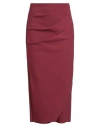 Chiara Boni La Petite Robe Woman Midi Skirt Burgundy Size M Polyamide, Elastane