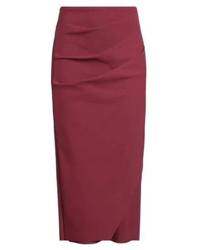 Chiara Boni La Petite Robe Woman Midi Skirt Burgundy Size M Polyamide, Elastane