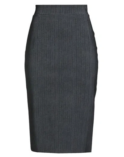 Chiara Boni La Petite Robe Woman Midi Skirt Charcoal Size 6 Polyamide, Elastane