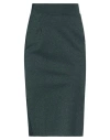 Chiara Boni La Petite Robe Woman Midi Skirt Dark Green Size 8 Polyamide, Viscose, Elastane, Polyeste In Green