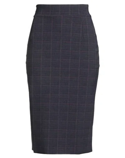 Chiara Boni La Petite Robe Woman Midi Skirt Dark Purple Size 10 Polyamide, Elastane