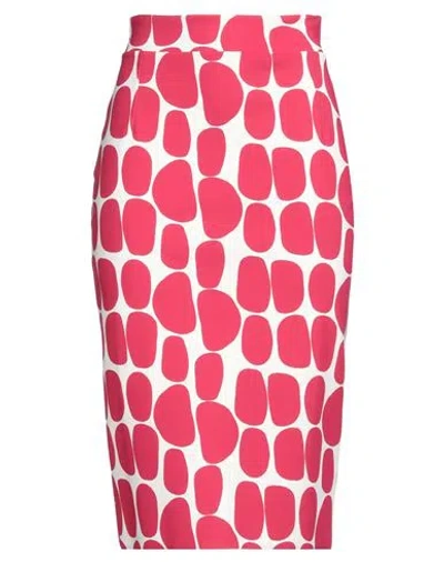 Chiara Boni La Petite Robe Woman Midi Skirt Fuchsia Size 6 Polyamide, Elastane In Pink