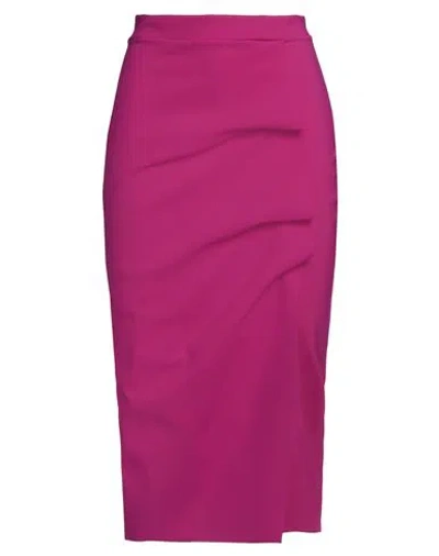 Chiara Boni La Petite Robe Woman Midi Skirt Garnet Size 8 Polyamide, Elastane In Red