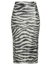 CHIARA BONI LA PETITE ROBE CHIARA BONI LA PETITE ROBE WOMAN MIDI SKIRT LIGHT GREY SIZE 10 POLYAMIDE, ELASTANE