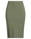 Chiara Boni La Petite Robe Woman Midi Skirt Military Green Size 10 Polyamide, Elastane