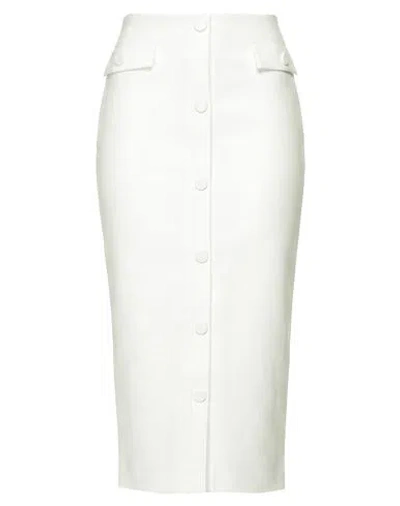 Chiara Boni La Petite Robe Woman Midi Skirt White Size 4 Polyamide, Elastane