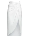 Chiara Boni La Petite Robe Woman Midi Skirt White Size Xl Polyamide, Elastane In White