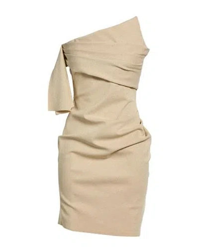 Chiara Boni La Petite Robe Woman Mini Dress Beige Size 6 Polyamide, Viscose, Elastane, Polyester In Neutral