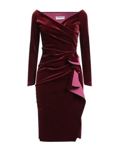 Chiara Boni La Petite Robe Woman Mini Dress Burgundy Size 4 Polyamide, Elastane In Red