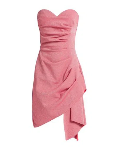 Chiara Boni La Petite Robe Woman Mini Dress Coral Size 4 Polyamide, Viscose, Elastane, Polyester In Pink