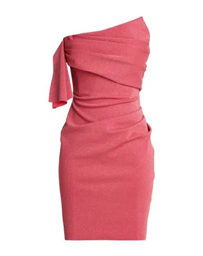 Chiara Boni La Petite Robe Woman Mini Dress Coral Size 4 Polyamide, Viscose, Elastane, Polyester In Red