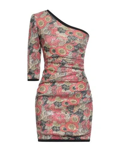 Chiara Boni La Petite Robe Woman Mini Dress Coral Size 6 Polyamide, Elastane In Multi