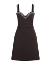 Chiara Boni La Petite Robe Woman Mini Dress Dark Brown Size 8 Polyamide, Elastane