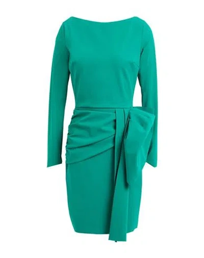 Chiara Boni La Petite Robe Woman Mini Dress Emerald Green Size 8 Polyamide, Elastane