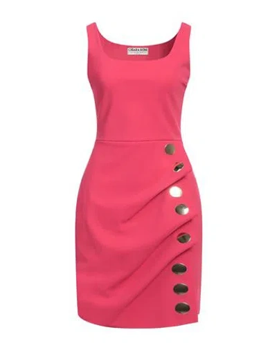 Chiara Boni La Petite Robe Woman Mini Dress Fuchsia Size 6 Polyamide, Elastane In Pink
