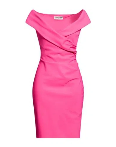 Chiara Boni La Petite Robe Woman Mini Dress Fuchsia Size 8 Polyamide, Elastane In Pink