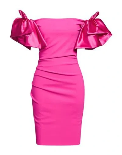 Chiara Boni La Petite Robe Woman Mini Dress Fuchsia Size 8 Polyamide, Elastane In Pink