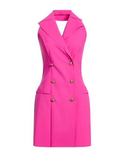 Chiara Boni La Petite Robe Woman Mini Dress Magenta Size 8 Polyamide, Elastane In Pink