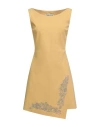 Chiara Boni La Petite Robe Woman Mini Dress Marigold Size 6 Polyamide, Elastane In Gold