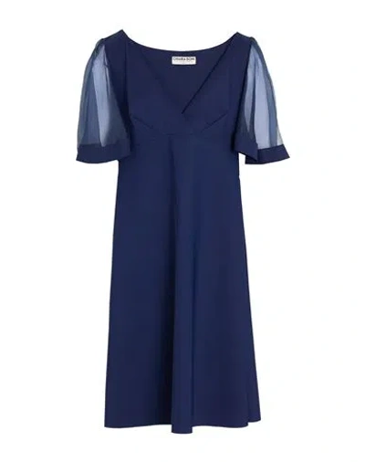 Chiara Boni La Petite Robe Woman Mini Dress Navy Size 10 Polyamide, Elastane In Blue