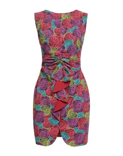 Chiara Boni La Petite Robe Woman Mini Dress Plum Size 4 Polyamide, Elastane In Multi