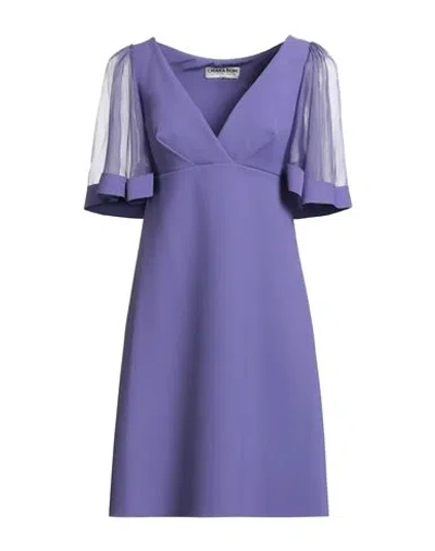 Chiara Boni La Petite Robe Woman Mini Dress Purple Size 4 Polyamide, Elastane