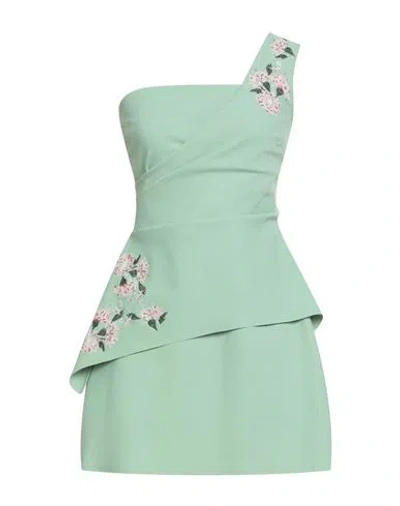 Chiara Boni La Petite Robe Woman Mini Dress Sage Green Size 6 Polyamide, Elastane